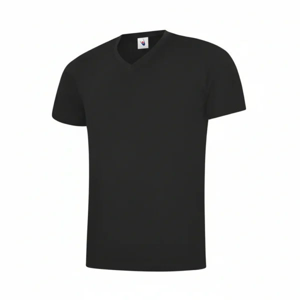 T-SHIRT M\COURTES COL V 180GR